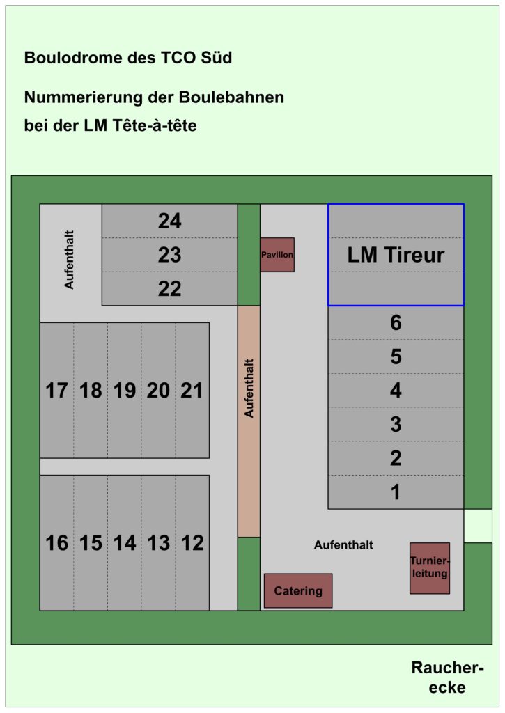 Endturnier der Landesmeisterschaften Tête-à-tête und Tireur beim TCO Süd 2 Endturnier der Landesmeisterschaften Tête-à-tête und Tireur beim TCO Süd 2